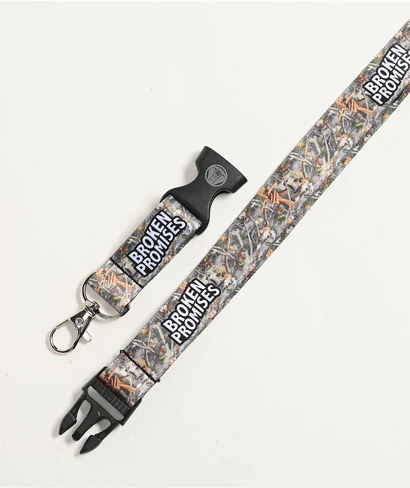 Broken Promises Haunted Woods Camo Lanyard