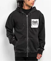 Broken Promises Holding On Black Zip Hoodie