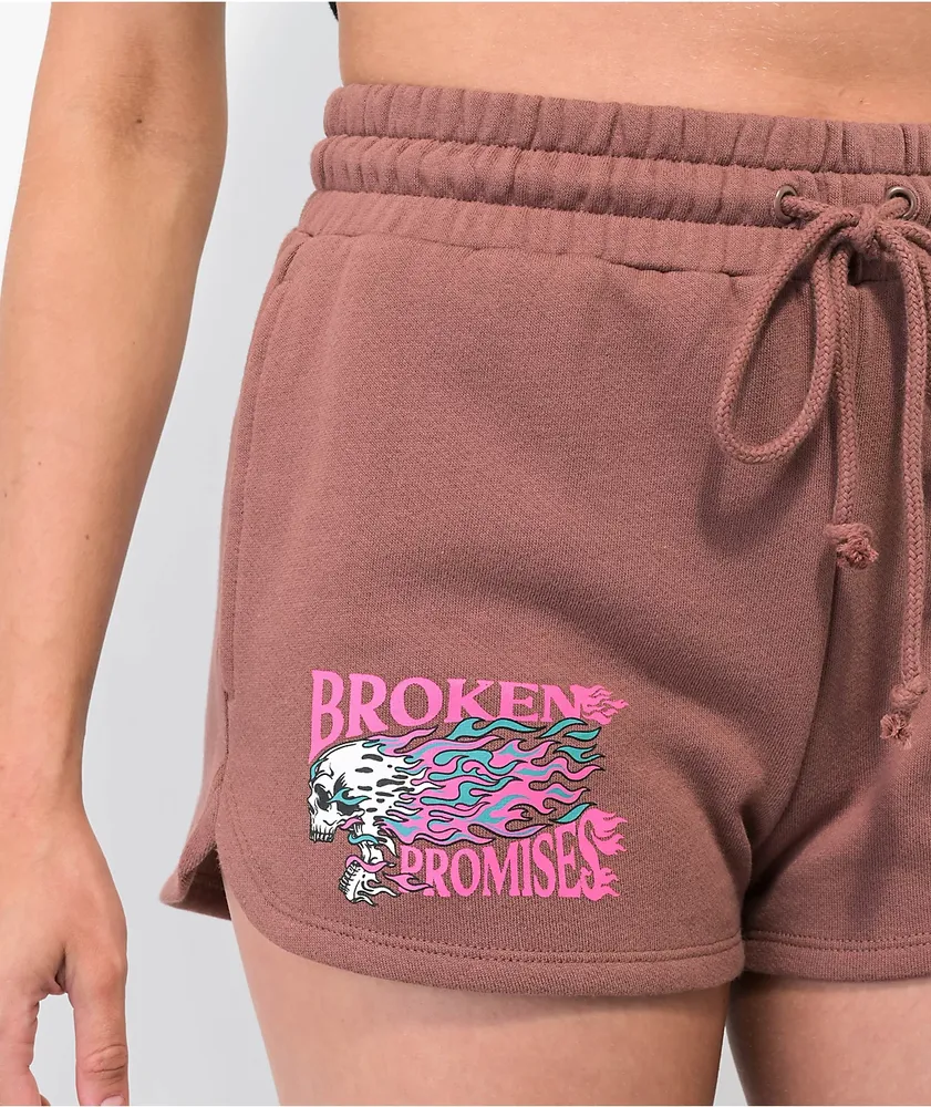Broken Promises Howler Brown Sweat Shorts
