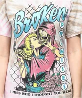 Broken Promises Hung Up Pink Tie Dye T-Shirt
