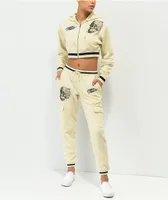 Broken Promises Jawbreaker White Cargo Sweatpants