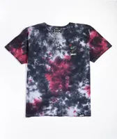 Broken Promises Kids Antidote Black, Red & White Tie Dye T-Shirt