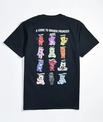 Broken Promises Kids Bear Guide Black T-Shirt