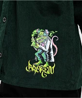 Broken Promises Lab Rat Green Corduroy Shirt