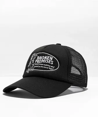 Broken Promises Last Words Black Trucker Hat