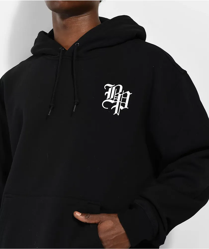 Broken Promises Lockup Black Hoodie