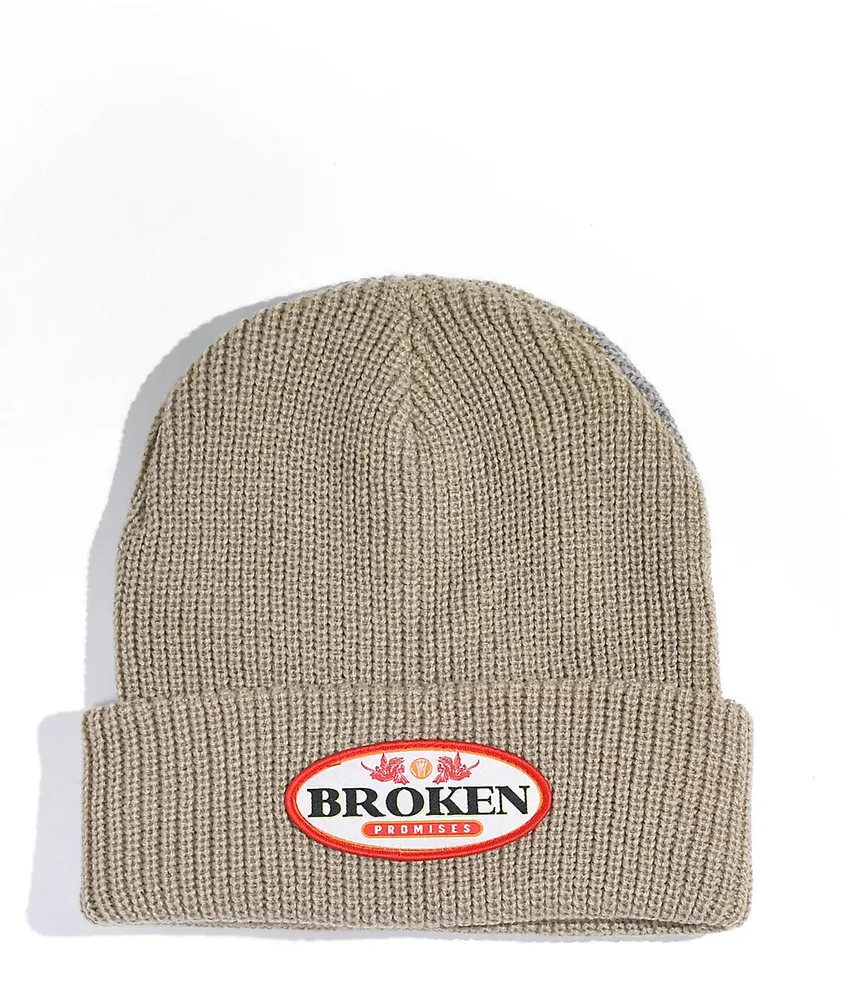 Broken Promises Louis Beige Beanie