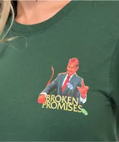 Broken Promises Love Is A Gamble Green T-Shirt