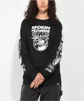 Broken Promises Love Is Lethal Black Long Sleeve T-Shirt