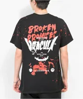 Broken Promises Lust For Blood Splatter Black T-Shirt