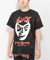 Broken Promises Lust For Blood Splatter Black T-Shirt