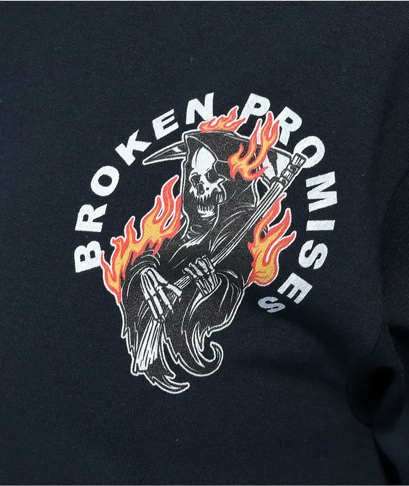 Broken Promises Old Flame Navy T-Shirt