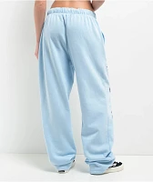 Broken Promises Pain & Pleasure Blue Rhinestone Sweatpants