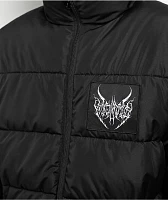 Broken Promises Pain Fades Black Puffer Jacket