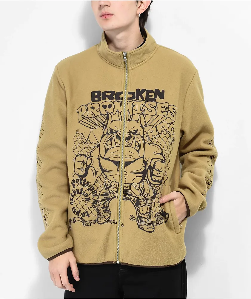 Broken Promises Pay Attention Brown Sherpa Jacket