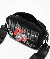 Broken Promises Pegasus Black Crossbody Bag