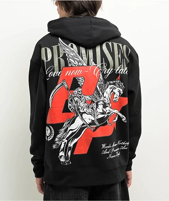 Broken Promises Pegasus Black Hoodie