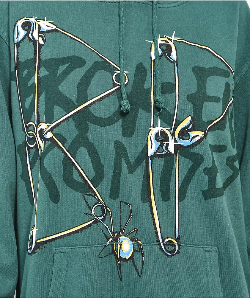 Broken Promises Piercer Green Hoodie