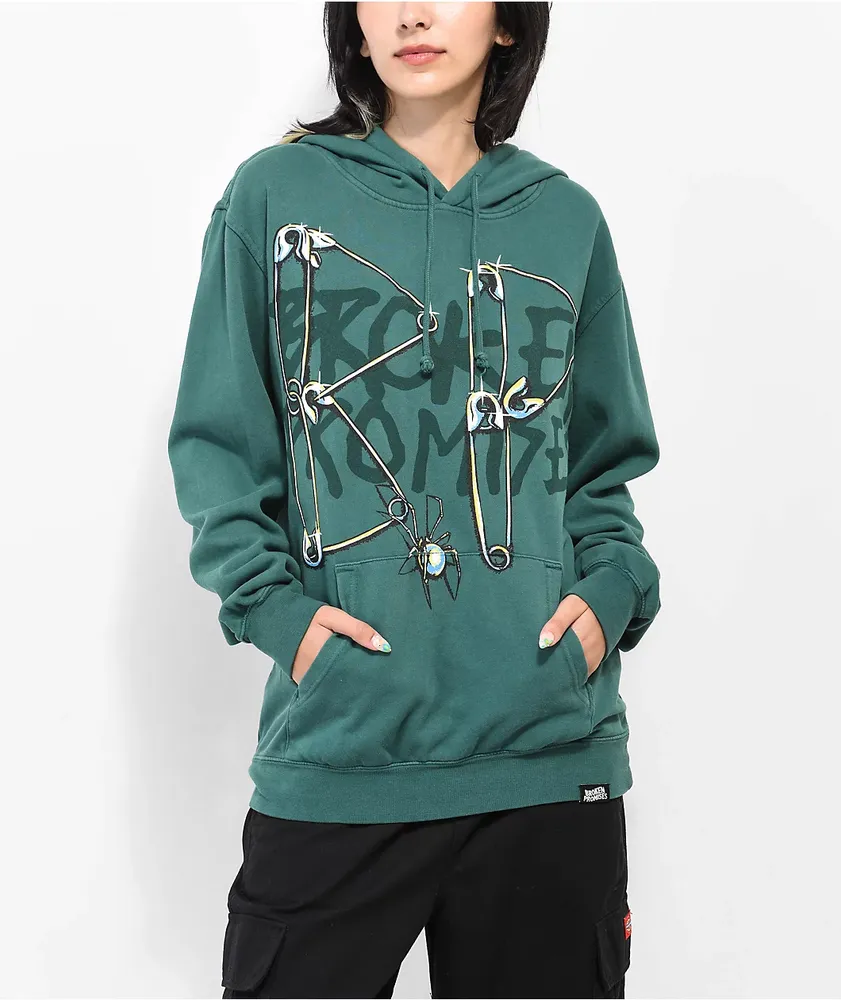 Broken Promises Piercer Green Hoodie