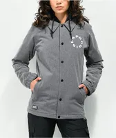 Broken Promises Problems Black & Grey Snowboard Jacket