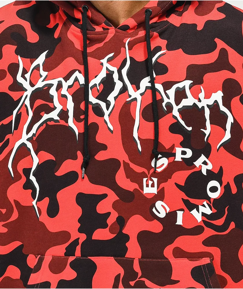 Broken Promises Prom Demon Red & Black Camo Hoodie