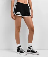 Broken Promises Purgatory Black Mini Sweat Shorts