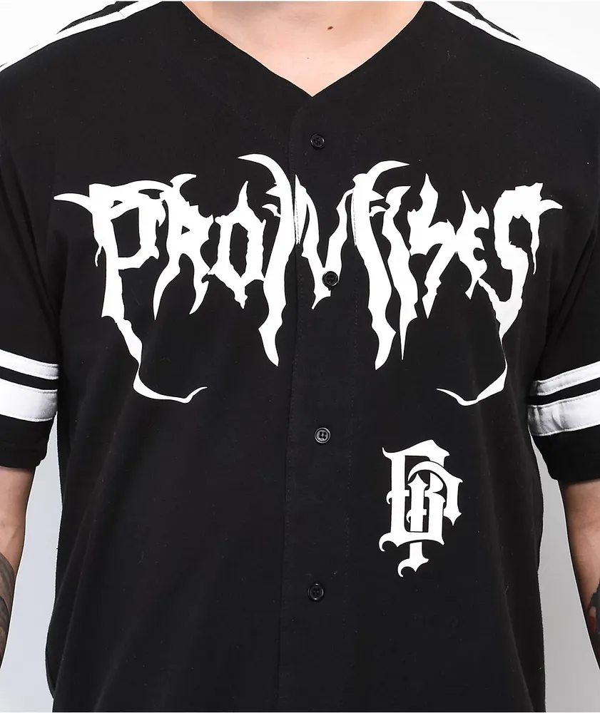 Broken Promises Rabid Black Baseball Jersey