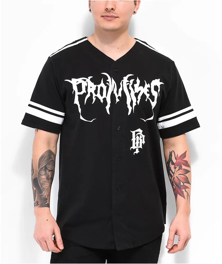 Broken Promises Rabid Black Baseball Jersey