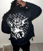 Broken Promises Rabid Printed Black Work Jacket