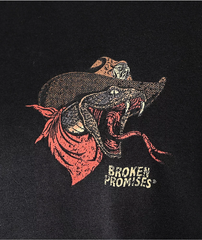 Broken Promises Rattler Black T-Shirt