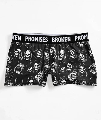 Broken Promises Reaper Guide Black Boyshort Underwear