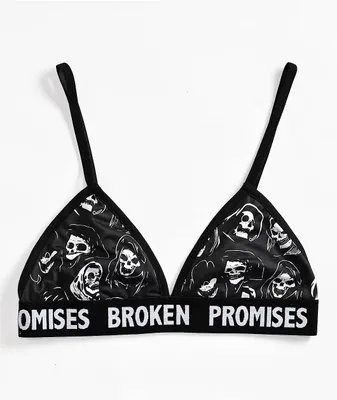 Broken Promises Reaper Guide Black Lounge Bralette