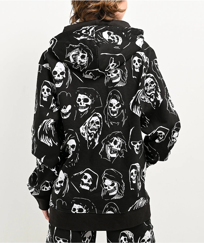 Broken Promises Reaper Guide Black Zip Hoodie