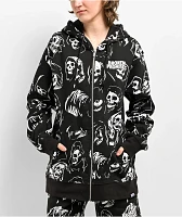 Broken Promises Reaper Guide Black Zip Hoodie