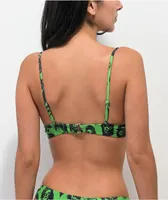 Broken Promises Reaper Guide Green Triangle Bikini Top