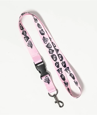 Broken Promises Reaper Guide Pink Lanyard