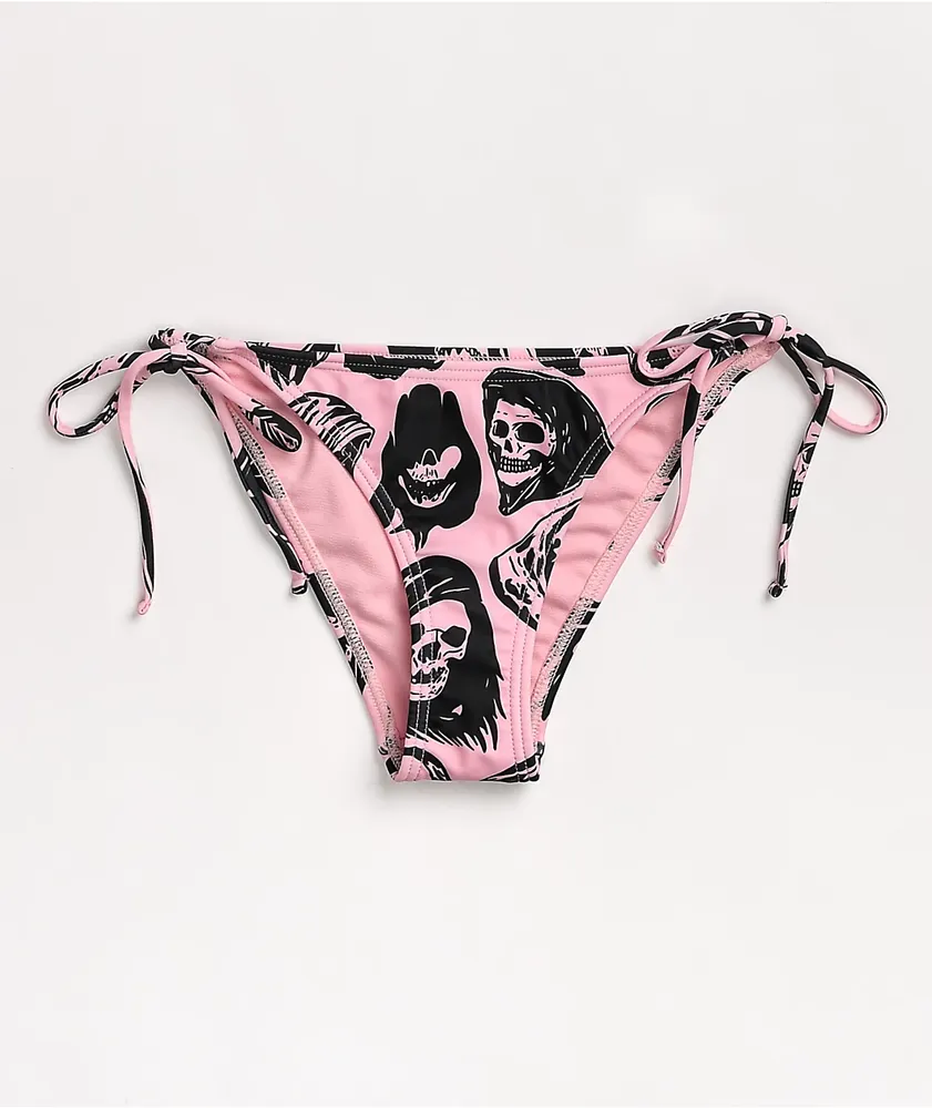 Broken Promises Undead Black High Leg Bikini Bottoms