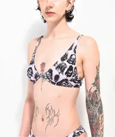 Broken Promises Reaper Guide Purple Triangle Bikini Top