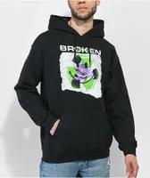 Broken Promises Recycle Black Hoodie