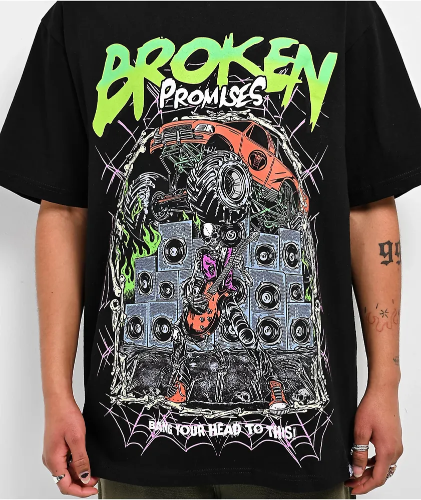 Broken Promises Rot And Roll Black T-Shirt