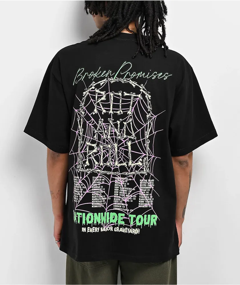 Broken Promises Rot And Roll Black T-Shirt