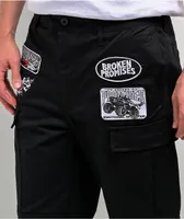 Broken Promises Rough Patch Black Cargo Pants