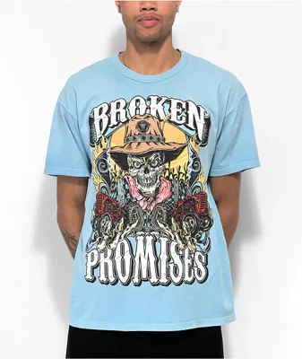 Broken Promises Scarecrow Blue Wash T-Shirt