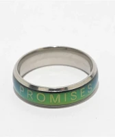 Broken Promises Silver Mood Ring