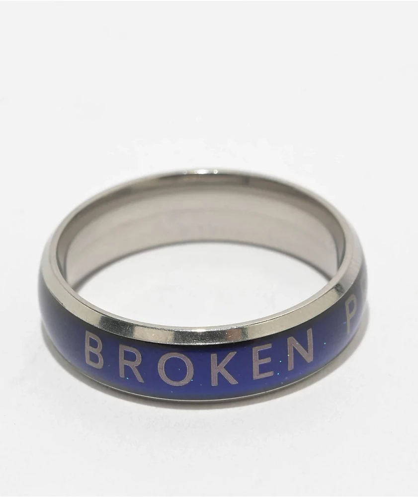 Broken Promises Silver Mood Ring