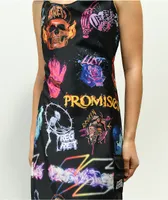 Broken Promises Simulation Black Tank Dress