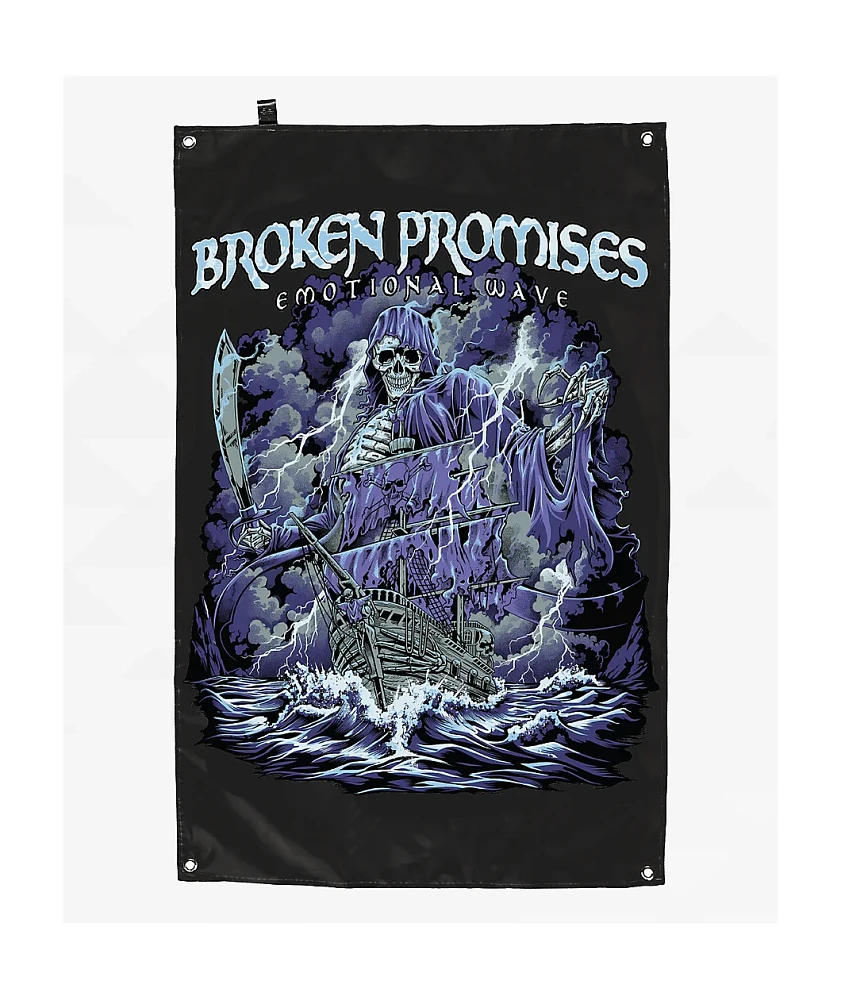 Broken Promises Sinking Ship Banner