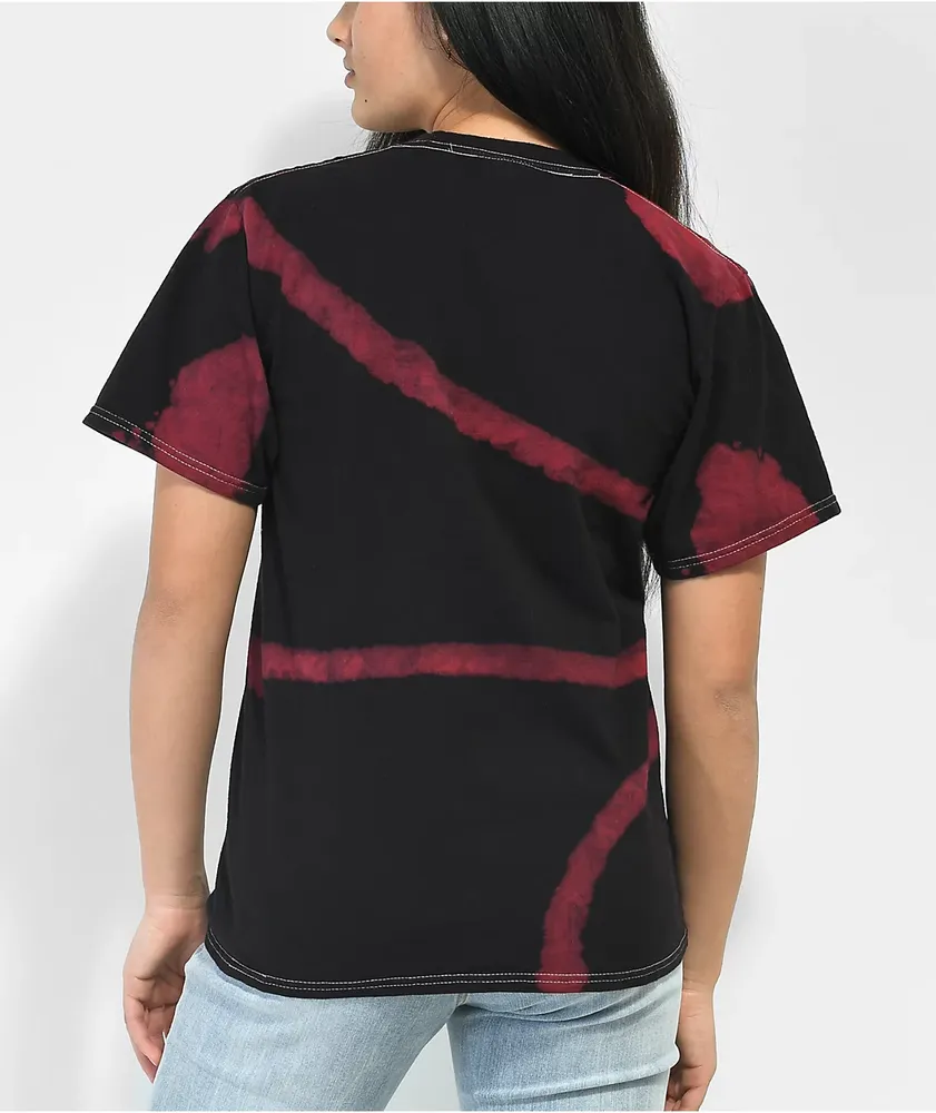 Broken Promises Sludge Red & Black Tie Dye T-Shirt