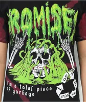 Broken Promises Sludge Red & Black Tie Dye T-Shirt