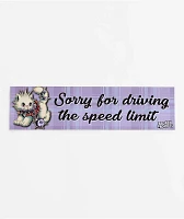 Broken Promises Speed Limit Bumper Sticker